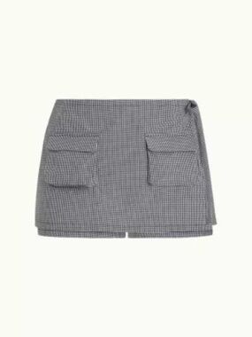 Orseund Iris Pocket Skort Black/White/Gingham XS